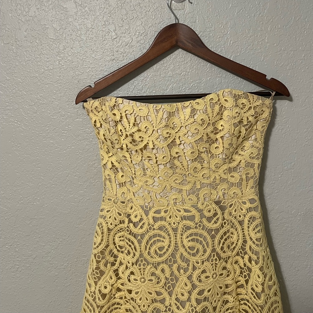 Allison Parris Strapless Lace Mini Dress - Picture 2 of 9